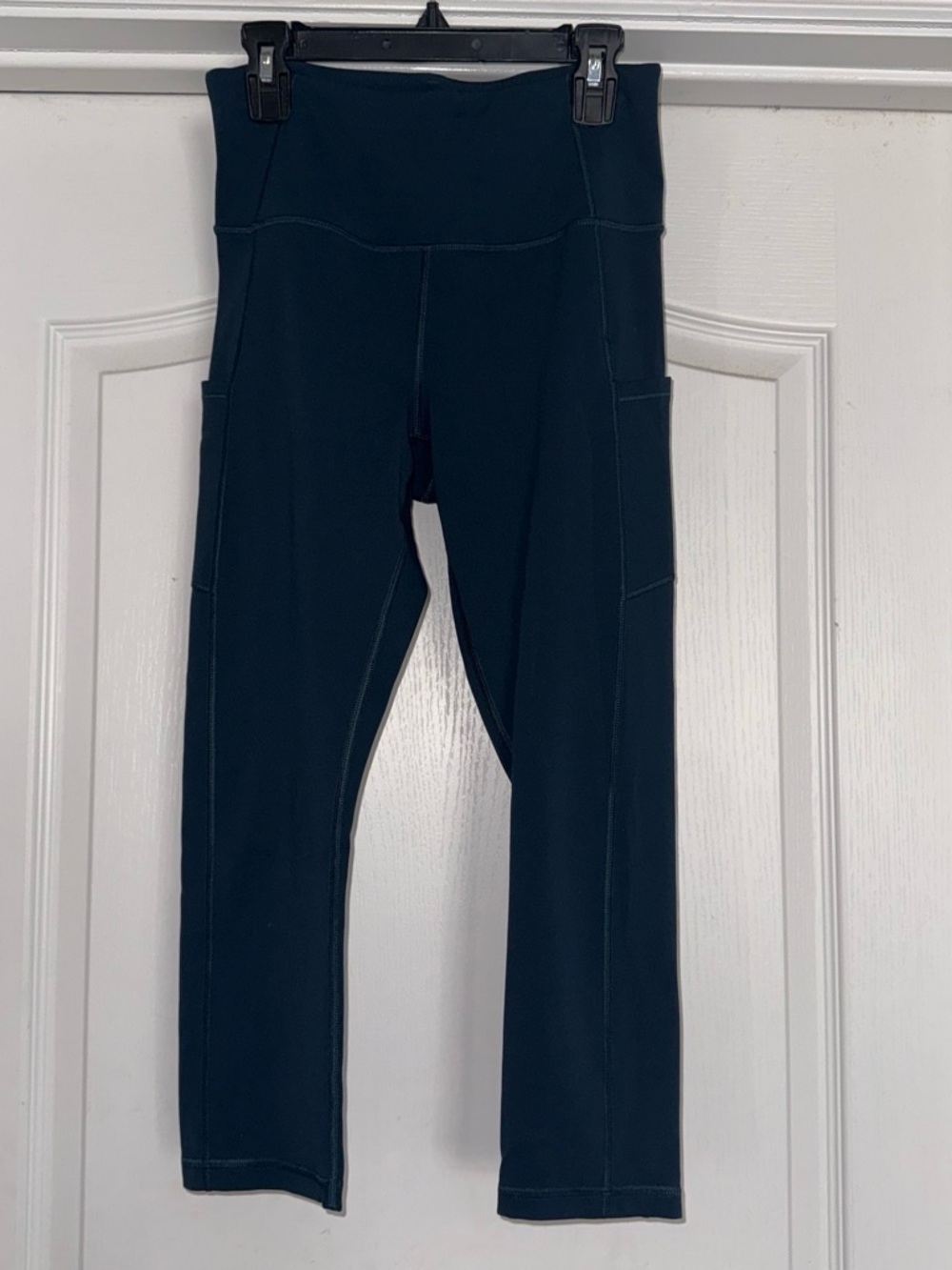 Athleta Dark Teal Leggings with Side Pockets